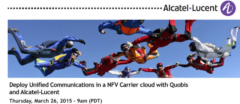 Webinar about NFV and WebRTC by Quobis and Alcatel-Lucent