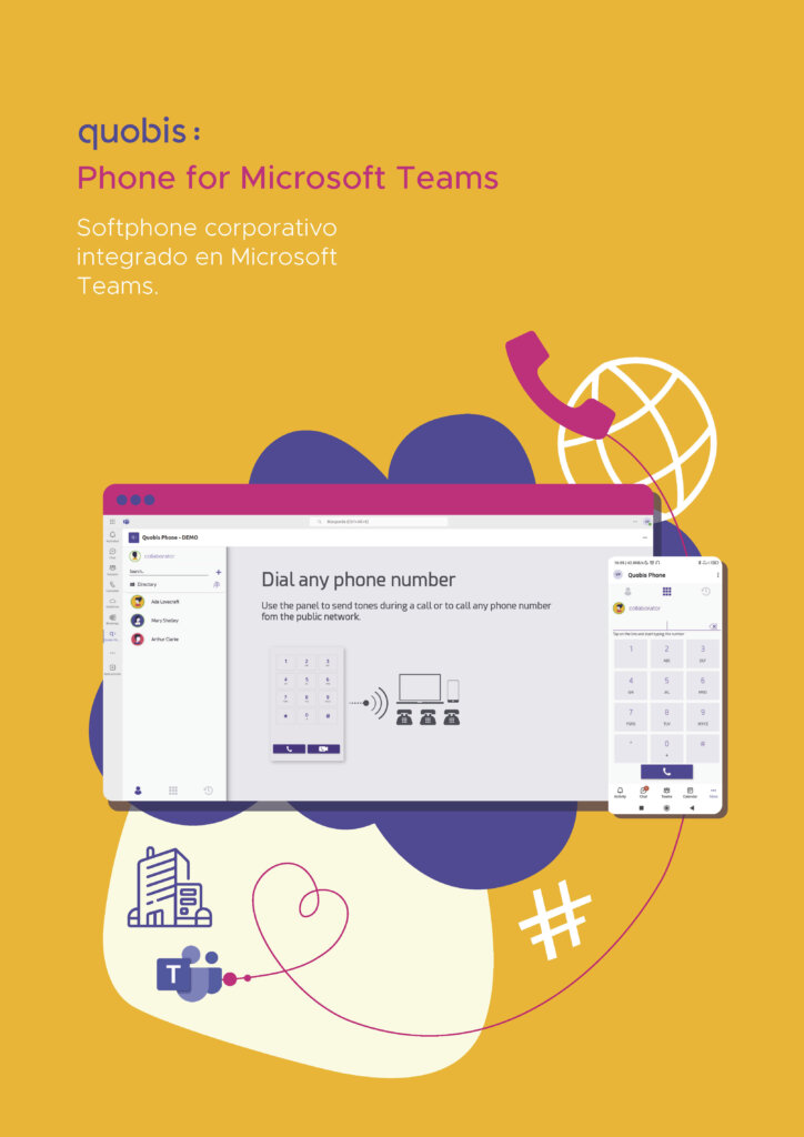 Quobis Phone - portada del folleto en español