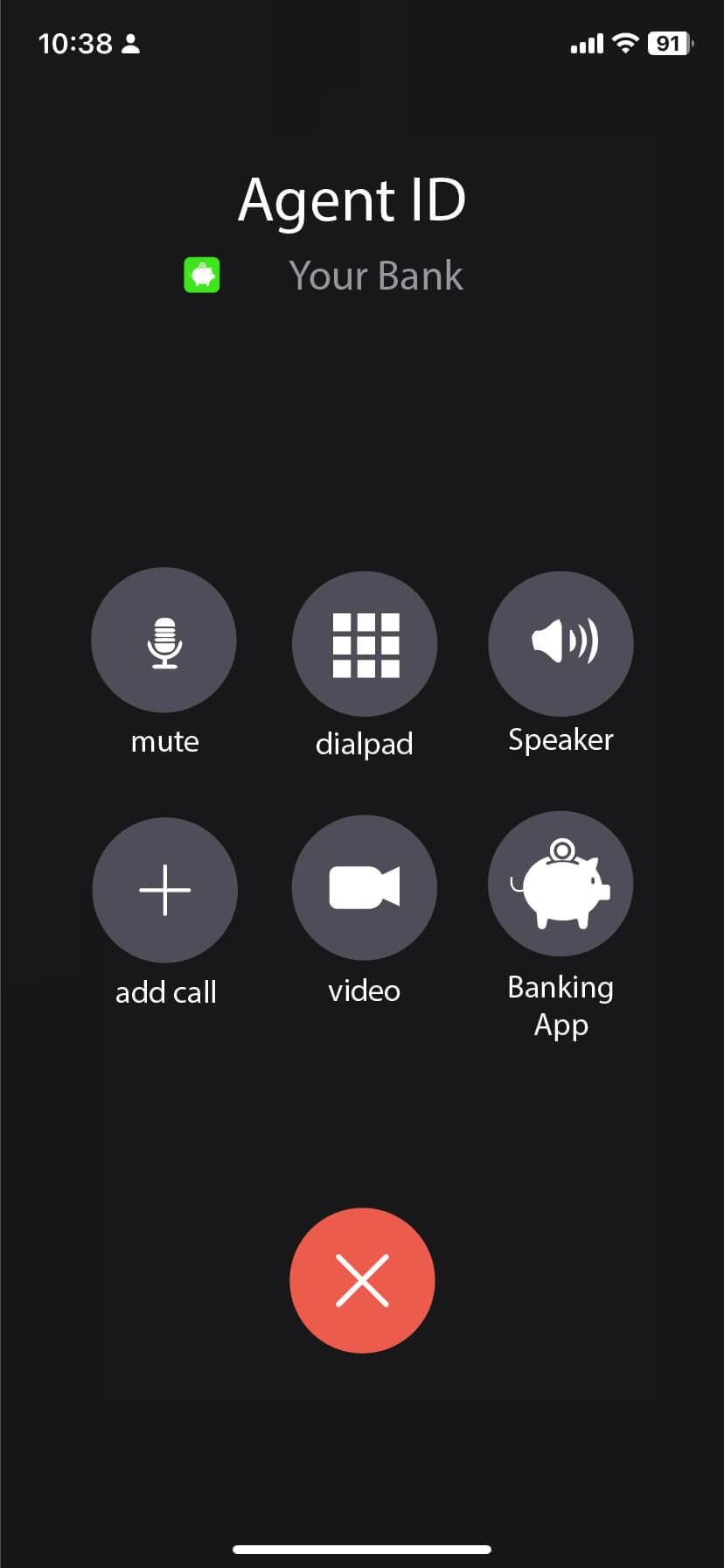 Callkit UI Acceso directo a aacceso directo a aplicación en llamada en curso