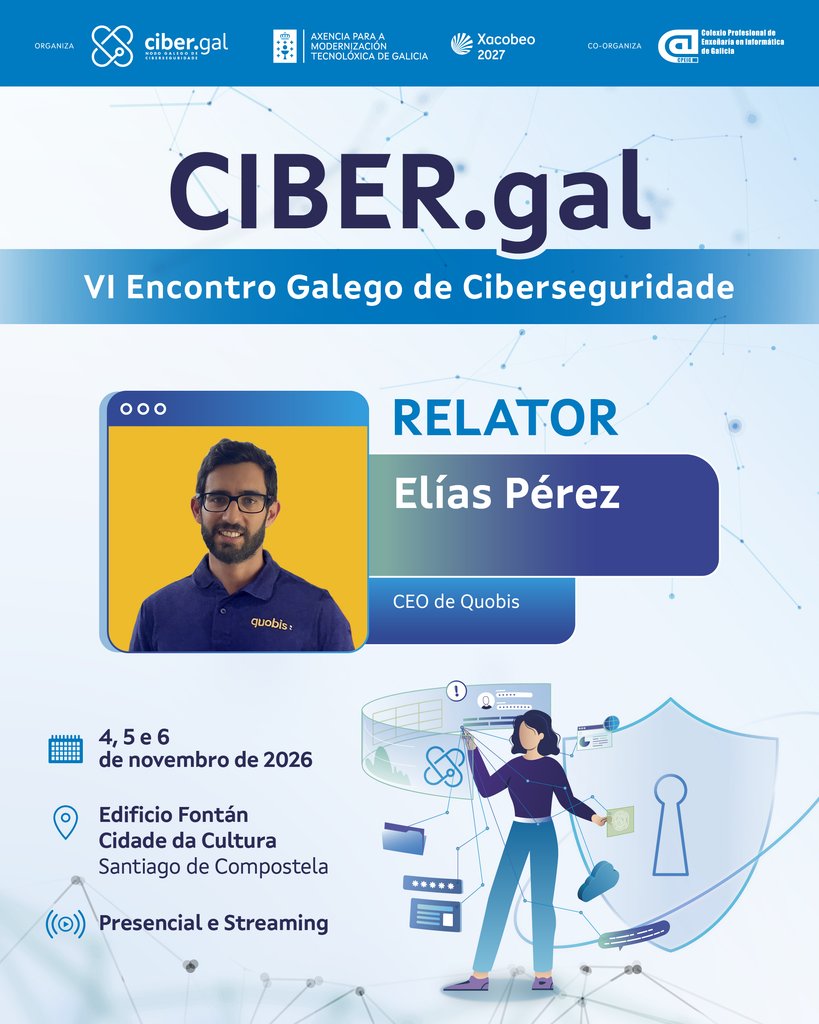 Participación de Quobis en el VI Encontro CIBER.gal sobre ciberseguridad y comunicaciones seguras.
